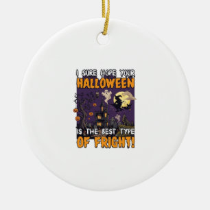 Grusel-Halloween-Haus-Hexe-Geist_1 Keramik Ornament