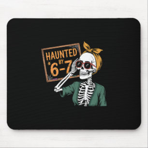 Grusel Halloween Heimgesucht 67 Nummer 67 Sechs Si Mousepad