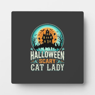Grusel-Halloween-Katzen-Lady-Spookhaus-Design_1 Fotoplatte