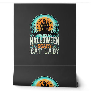 Grusel-Halloween-Katzendame-Spookhaus-Design_1 Tapete