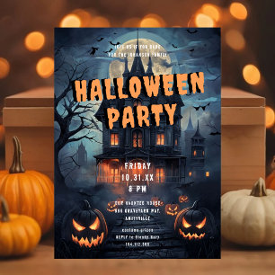 Grusel-Halloween-Party-Einladung für ein viktorian Einladung