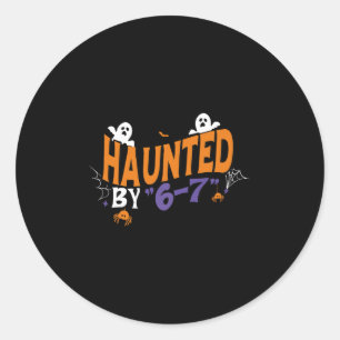 Grusel-Halloween-Skelett Grusel-Skelett Sechs Sieb Runder Aufkleber