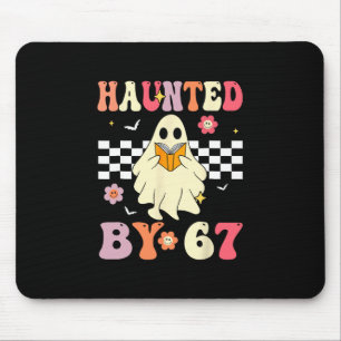 Grusel-Halloween-Skelett Gruselige Sechs Sieben Za Mousepad
