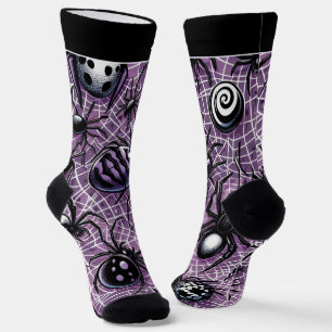 Grusel Halloween Spinnensocken mit Namen Socken
