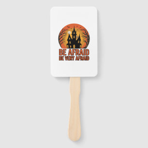 Grusel-Haus-Halloween-Design im Vintage-Stil_1 Fächer