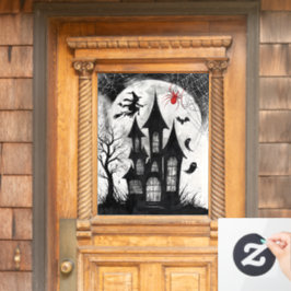 Grusel-Haus Halloween Fensteraufkleber