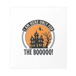 Grusel-Haus Halloween Lustiger Boo Vintage_1 Notizblock