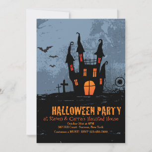 Grusel-Haus Halloween-Party-Einladungen Einladung