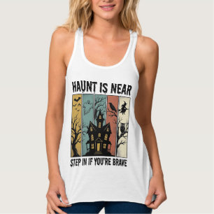 Grusel-Haus Halloween Vintage-Stich Gruselige D Tank Top