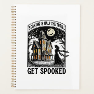Grusel-Haus Halloween Vintage-Stich Horror S Planer