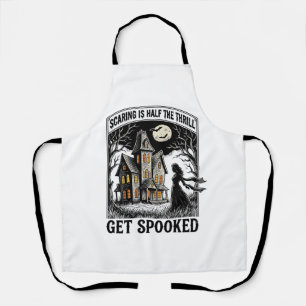 Grusel-Haus Halloween Vintage-Stich Horror S Schürze