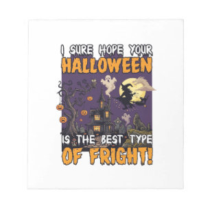 Grusel-Haus-Hexen-Geist-Halloween_1 Notizblock