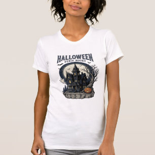 Grusel-Haus-Shirt Vintage-Gravur Gruselige Saison T-Shirt