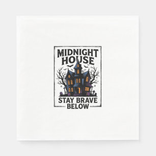 Grusel-Haus-Shirt Vintage-Spooky-Night-Design_1 Serviette