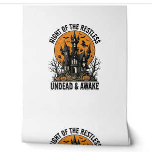 Grusel-Haus unruhige Tote Halloween-Kunst_ Tapete