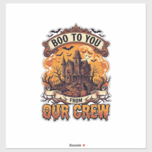 Grusel-Haus unserer Crew Halloween_1 Aufkleber