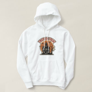 Grusel-Haus zum Süßigkeitenbetteln Halloween Kunst Hoodie