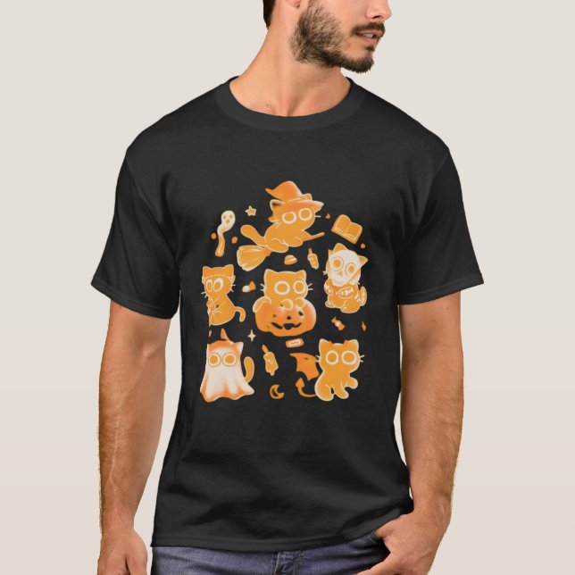 Grusel-Kätzchen Klassisches T-Shirt (Vorderseite)