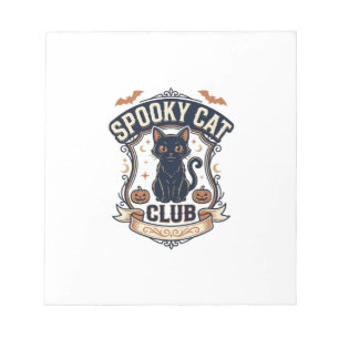 Grusel Katzen Club Katze Halloween Grusel Katze Vi Notizblock