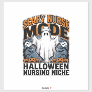 Grusel-Krankenschwester-Kostüm-Halloween-Geist-Kra Aufkleber