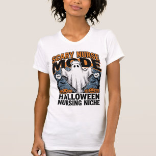 Grusel-Krankenschwester-Kostüm-Halloween-Geist-Kra T-Shirt
