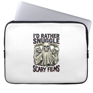 Grusel Kuschel-Shirt Lustiger Totenkopf-Geist Film Laptopschutzhülle