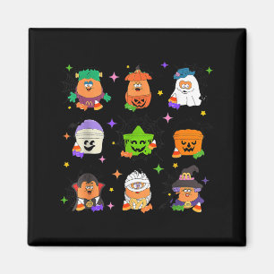 Grusel-Nuggets-Mahlzeit-Bucket Halloween-Hähnchen Magnet