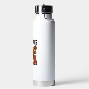 Grusel-Pizza-Shirt für Fans von Gruselfilm-Abenden Trinkflasche