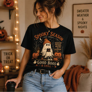 Grusel-Saison-Geist-Halloween-T-Shirt, T-Shirt