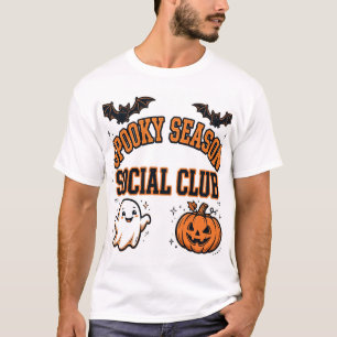 Grusel-Saison-Social-Club-Halloween-Shirt T-Shirt