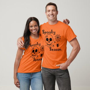 Grusel-Saison-Totenkopf, Halloween-Skelett T-Shirt