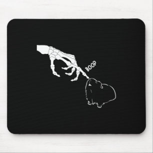 Grusel-Schweine-Skelett-Hand-Boop Lustig Gruselig Mousepad
