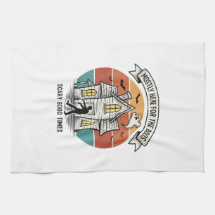 Grusel-Shirt Lustiges Vintage-Halloween-Spook Geschirrtuch