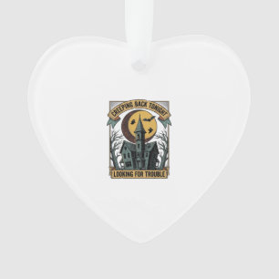 Grusel-Shirt mit graviertem spooky manor moo Ornament