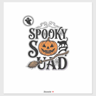 Grusel-Shirt Vintage-Halloween-Gruppendesign_ Aufkleber