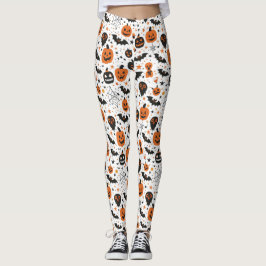 Grusel Süßes Halloween-Muster Leggings