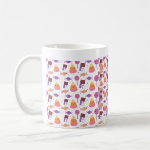 Grusel Süßigkeiten Kawaii Halloween Muster Kunst Kaffeetasse