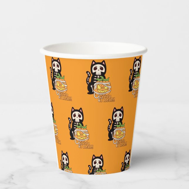 🧡 Grusel-Tassen! 🎃 Pappbecher (Vorderseite)