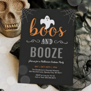 Grusel und Gesöff Erwachsene Halloween-Party-Einla Einladung