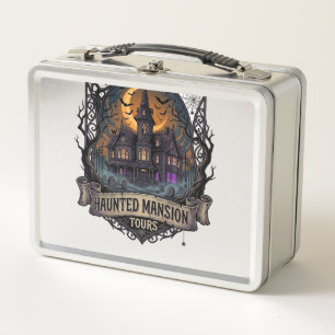 Grusel-Villa-Touren Halloween Gothic Haus Cresc Metall Brotdose
