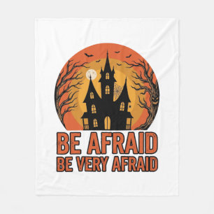 Gruselhaus Hab Angst Vintage Halloween-Design_1 Fleecedecke