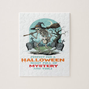 Gruselhexe Skelett – Halloween-Friedhofs-Advent