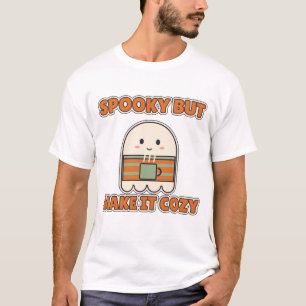 Gruselig, aber gemütlich, süßer Geist Halloween T-Shirt