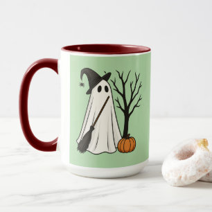 Gruselig aber süß Süße Halloween-Geister-Tasse Tasse