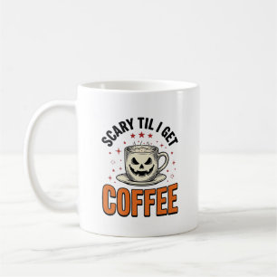 Gruselig bis Kaffee Vintage Halloween Kaffee Shirt Kaffeetasse