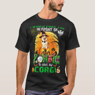 Gruselig, du wirst vor Zombies gestoßen, um meinen T-Shirt