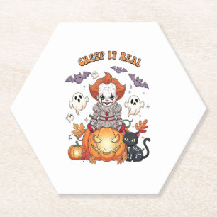 Gruselig echter Halloween Clown Untersetzer