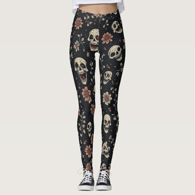 gruselig, spukhaft  leggings (Vorderseite)