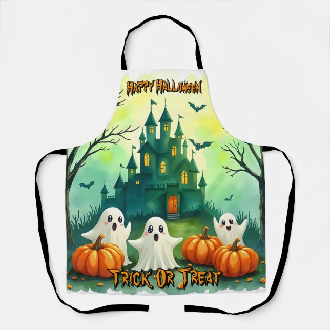 Gruselig süße beliebte Halloween-Kollektion Schürze (Vorderseite)