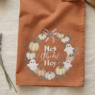 Gruselig Süßer Hey Ghoul Herbst Handtuch